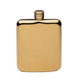 6 Oz. Gold Plated Sleekline Pocket Flask